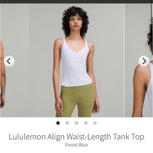 Lululemon Align Waist-Length Tank Top